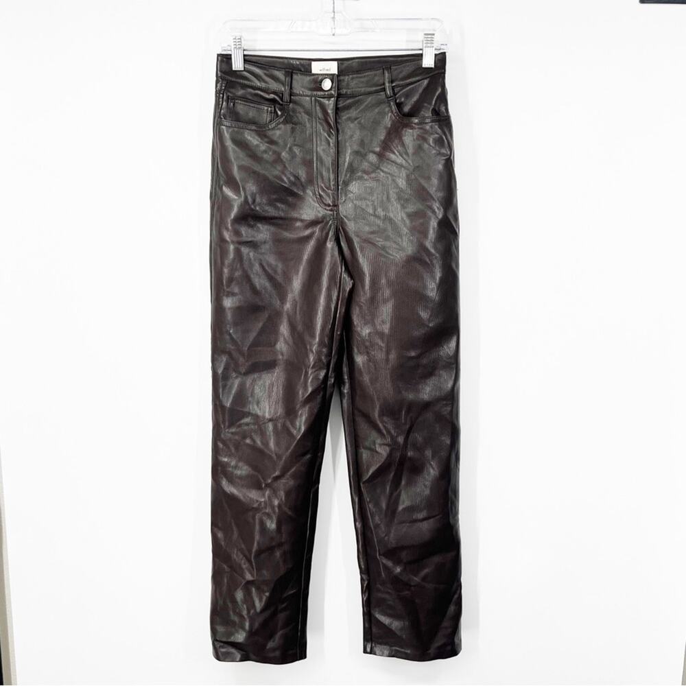 Wilfred Aritzia The Melina Faux Leather Pants High Rise